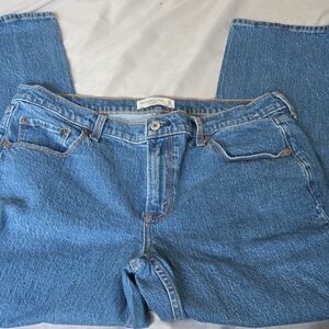 Abercrombie & Fitch Straight Leg Blue Jeans